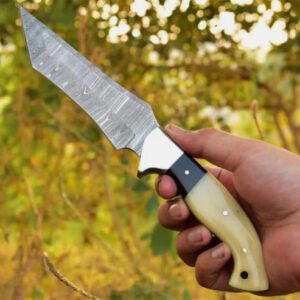 Damascus Steel Recurve Hunting Knife