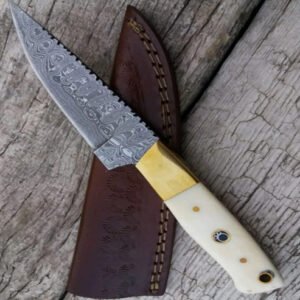 Damascus Steel Boot Knife