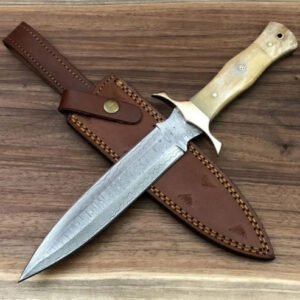 Damascus Steel Double-Edged Dagger